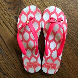 Kate Spade flip flops! Hot pink